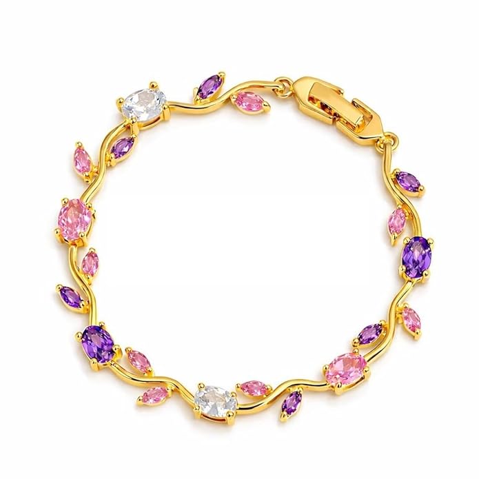 Gold Plated Anti Tarnish Tulip Bracelet