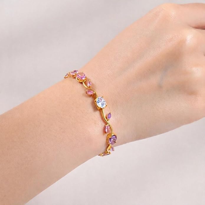 Gold Plated Anti Tarnish Tulip Bracelet