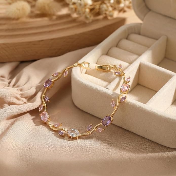 Gold Plated Anti Tarnish Tulip Bracelet