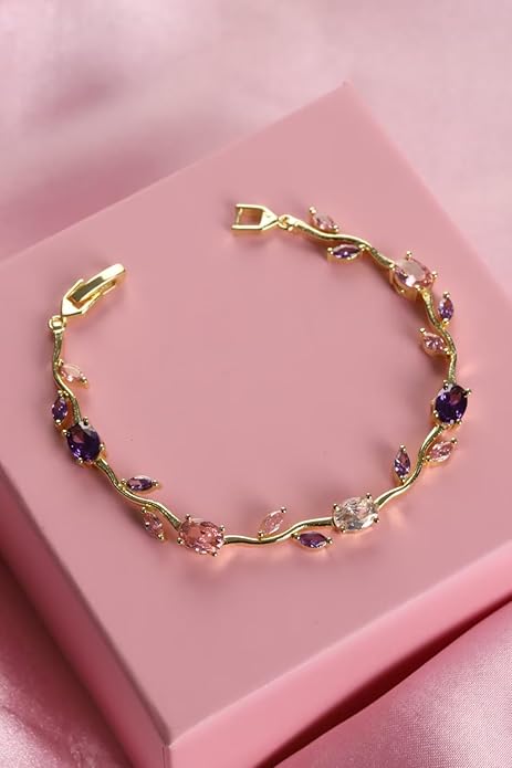 Gold Plated Anti Tarnish Tulip Bracelet