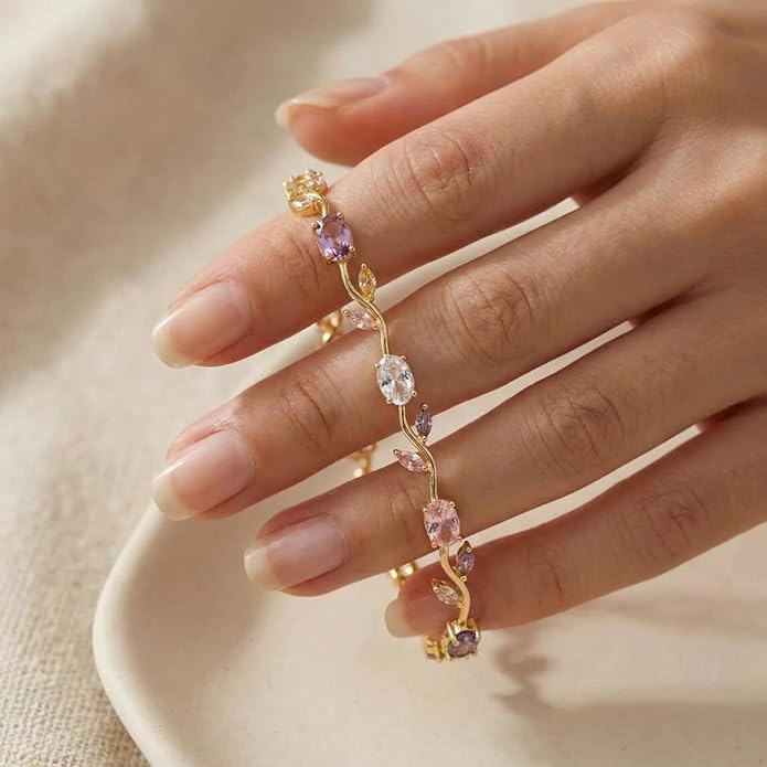 Gold Plated Anti Tarnish Tulip Bracelet