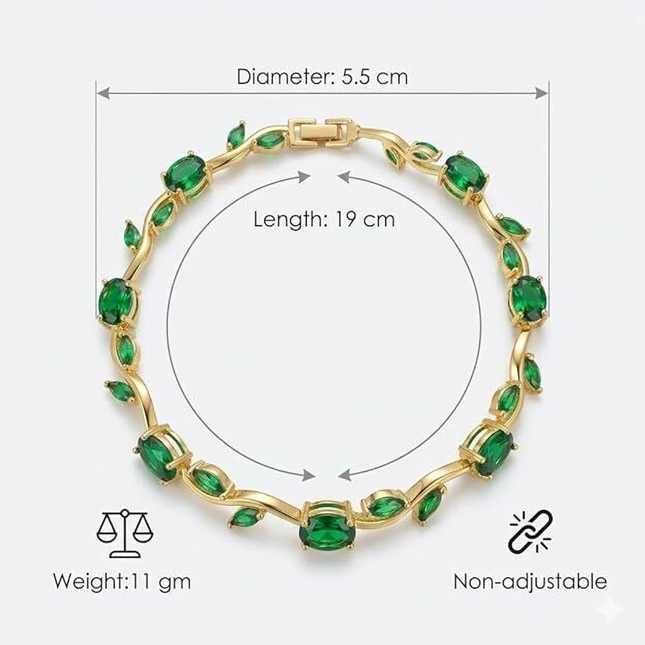 Gold Plated Anti Tarnish Tulip Bracelet